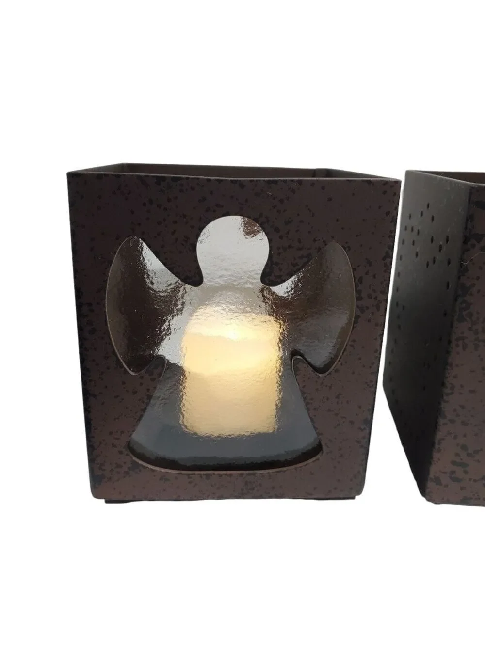 NIB Retired Partylite Celestial Lights Tealight Trio Metal glass candle holders